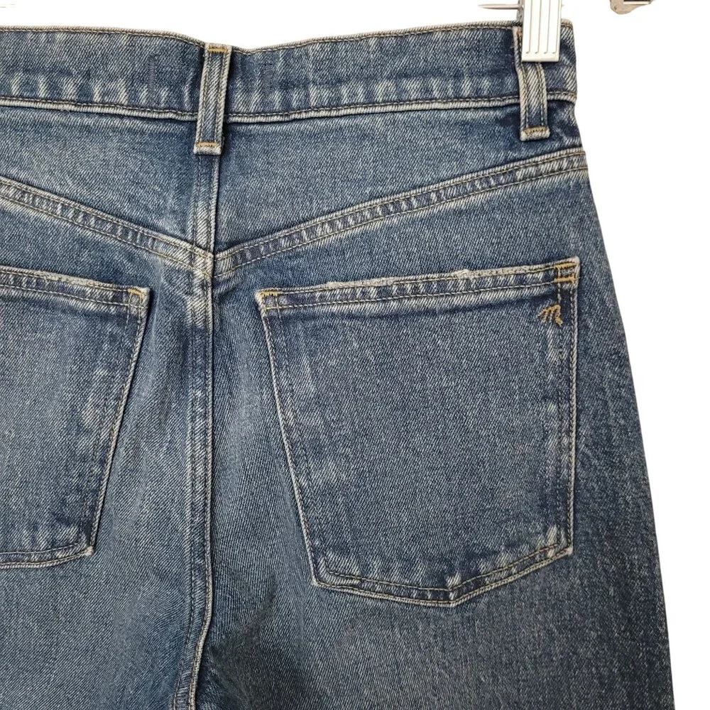 Madewell Relaxed Bootcut Jeans Womens Size 25 Concho Wash High Rise Denim - Picture 10 of 10